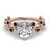 Leaves All Around Rose Gold Diamond Ring - Sydney 2ct No. 32